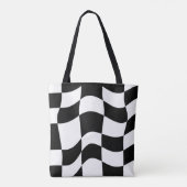 Tote Bag Allure Whimsical : Lined Patterned Abstrait (Dos)