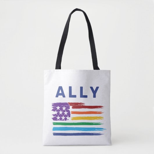 Tote Bag Ally Artistic Rainbow (Devant)