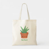 Tote Bag Aloe There, Aloe Vera Pun (Dos)