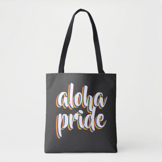 Tote Bag Aloha Est Aloha Fierté Arc-en-ciel Hawaï (Devant)