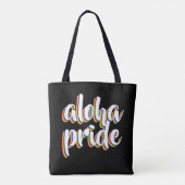 Tote Bag Aloha Est Aloha Fierté Arc-en-ciel Hawaï (Dos)