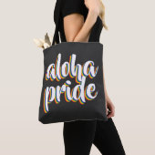 Tote Bag Aloha Est Aloha Fierté Arc-en-ciel Hawaï (De près)