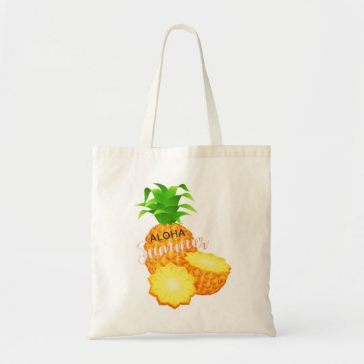 Tote Bag Aloha Été Ananas_ Îles Hawaiiennes (Devant)