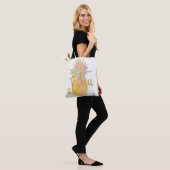 Tote Bag Aloha fancy fausse or parties scintillant ananas p (Sur le modèle)