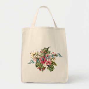 Tote Bag Aloha floral tropical