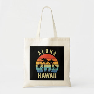Tote Bag Aloha Hawaii Chemise Hawaïenne Île Palmiers Plage 
