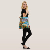 Tote Bag Aloha | Hawaii Hula Dancer sur la plage (Sur le modèle)