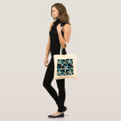 TOTE BAG ALOHA HAWAII (NOIR/BLEU) (Devant (modèle))