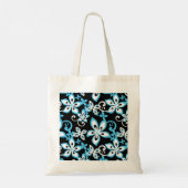TOTE BAG ALOHA HAWAII (NOIR/BLEU) (Dos)