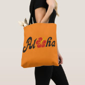 Tote Bag Aloha Hibiscus - plat design Hawaii + vos idées (De près)