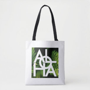 Tote Bag Aloha Moderne Palmier Hawaï Île Vibes