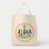 Tote Bag Aloha Pineapple Design - Grocery Fourre-tout (Devant)