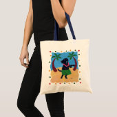 Tote Bag Aloha points noirs de Labrador (Devant (produit))