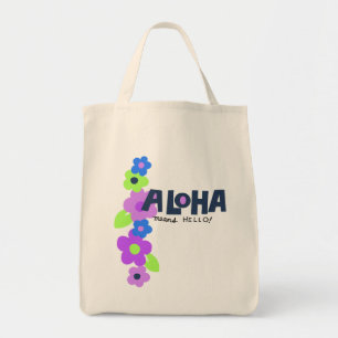 Tote Bag Aloha Signifie Bonjour Hawaïen Floral