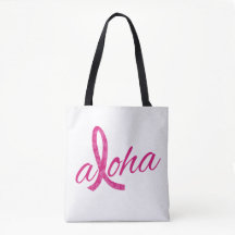 Aloha Spirit Pink Ribbon Design for Breast Cancer