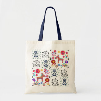 Tote Bag Alpaca Pinata avec Maison Bleue et Budget Fleurs