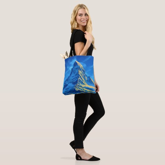 Tote Bag Alpes Matterhorn (Sur le modèle)