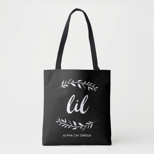 Tote Bag Alpha guirlande d'Omega | Lil de Chi (Devant)