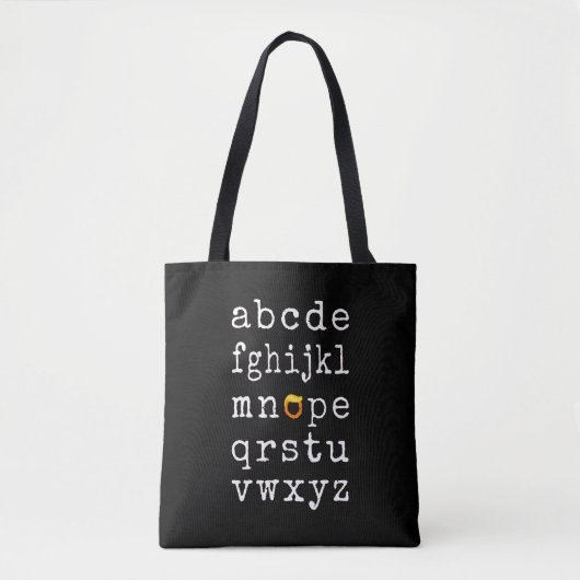 Tote Bag Alphabet anti-Trump - Nope V (Devant)