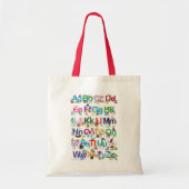 Tote Bag Alphabet d'amusement (Devant)