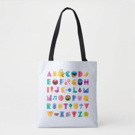 Tote Bag Alphabet de rue Sésame (Devant)