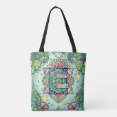 Tote Bag Alphabet E mandala (Dos)