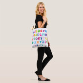 Tote Bag Alphabet en forme de bulle