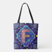 Tote Bag Alphabet F mandala (Dos)