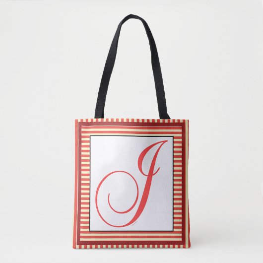 TOTE BAG ALPHABET INITIAL J MONOGRAM (Devant)