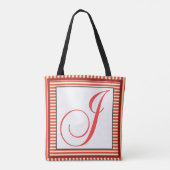 TOTE BAG ALPHABET INITIAL J MONOGRAM (Dos)