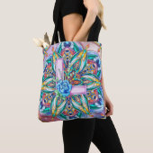 Tote Bag Alphabet L mandala (De près)