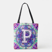 Tote Bag Alphabet P mandala (Dos)