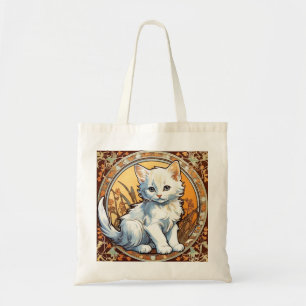 Tote Bag Alphonse Mucha Style Chat