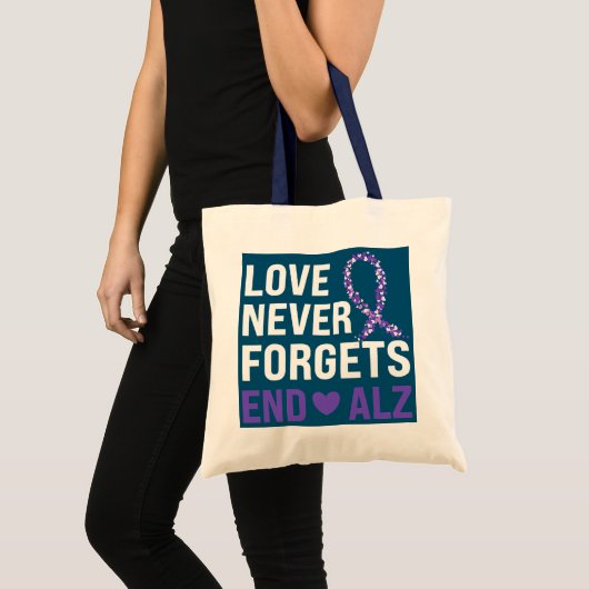 Tote Bag alzheimers sensibilisation ruban violet démence ma (Devant (produit))