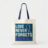 Tote Bag alzheimers sensibilisation ruban violet démence ma (Devant)
