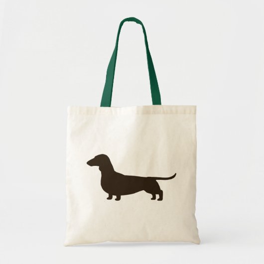 Tote Bag Amant de teckel de la silhouette | de chien de (Devant)