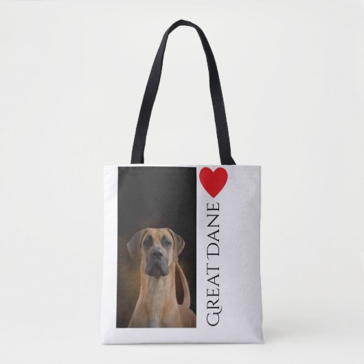 Tote Bag Amants Fourre-tout de great dane (Devant)