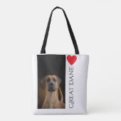 Tote Bag Amants Fourre-tout de great dane (Dos)
