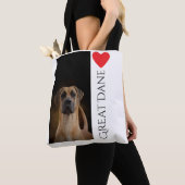 Tote Bag Amants Fourre-tout de great dane (De près)