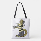 Tote Bag Amargasaurus Pose Comme Freddy Krueger. (Dos)