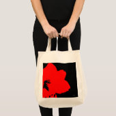 Tote Bag amaryllis rouge (Devant (produit))