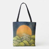 Tote Bag AMATÉRASU, GODDESS SOLEIL, Jaune Vert Noir (Dos)