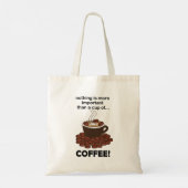Tote Bag Amateur de café drôle (Dos)