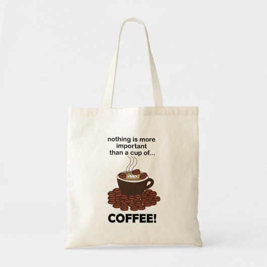 Tote Bag Amateur de café drôle (Devant)