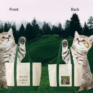 Tote Bag Amateur de chat drôle câline et griffes