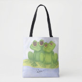 Tote Bag Amateurs adorables de grenouilles (Devant)