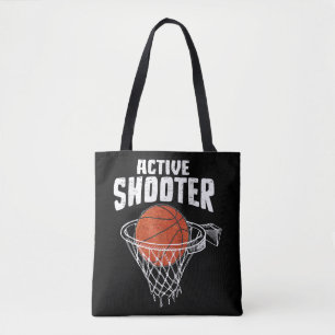Tote Bag Amateurs de basketball de tir actif Hommes Femmes