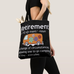 Tote Bag Amateurs de camping Retraite Définition Drôle