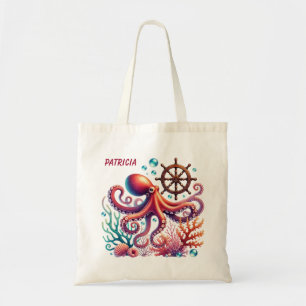 Tote Bag Amateurs de poulpe de plage mignonne ajouter le no