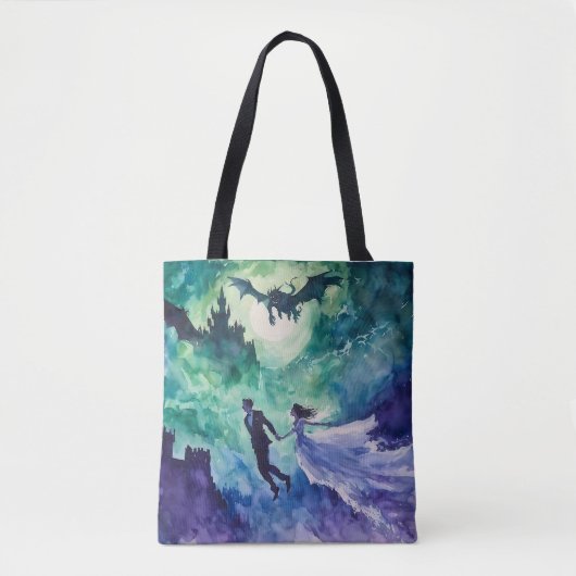 Tote Bag Amateurs de vol - Peinture aquarelle (Devant)